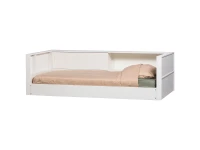 Woood Carter bedbank 90x200 - grenen / wit