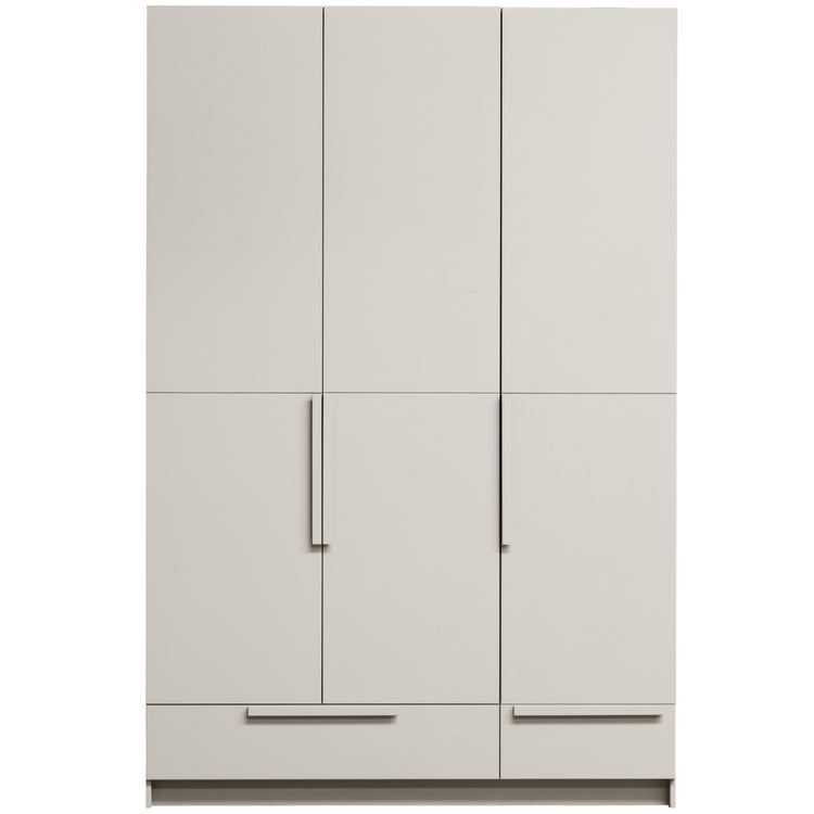 Woood Pure 3-deurs kledingkast met splitdeur - grenen / dust - Afbeelding 4