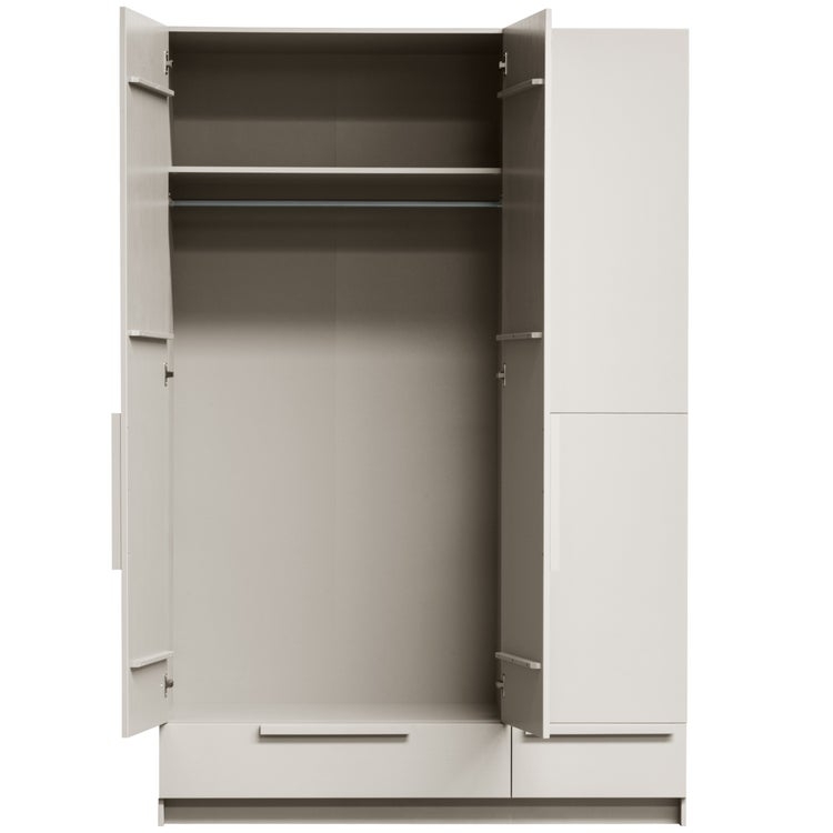 Woood Pure 3-deurs kledingkast met splitdeur - grenen / dust - Afbeelding 6