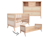Théo-Bébé Marelia Bois 2-delige meegroeikamer - naturel