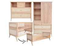 Théo-Bébé Marelia Bois 3-delige meegroeikamer - naturel