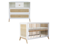 Théo-Bébé Marelia Neige 2-delige babykamer - wit