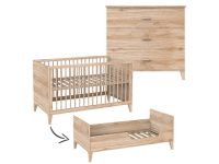Théo-Bébé Naia Bois 2-delige meegroeikamer - naturel