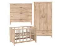 Théo-Bébé Naia Bois 3-delige babykamer - naturel