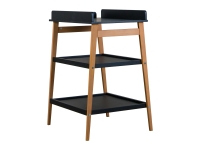 Quax Hip luiertafel - zwart / naturel