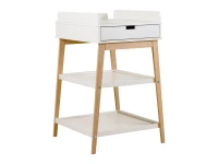 Quax Hip luiertafel met lade - clay / naturel