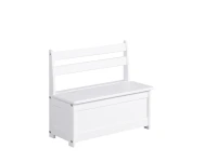 Pinio kinderbankje / speelgoedkist - wit