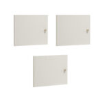 Pinio Petite 3 extra deuren voor brede boekenkast - champagne