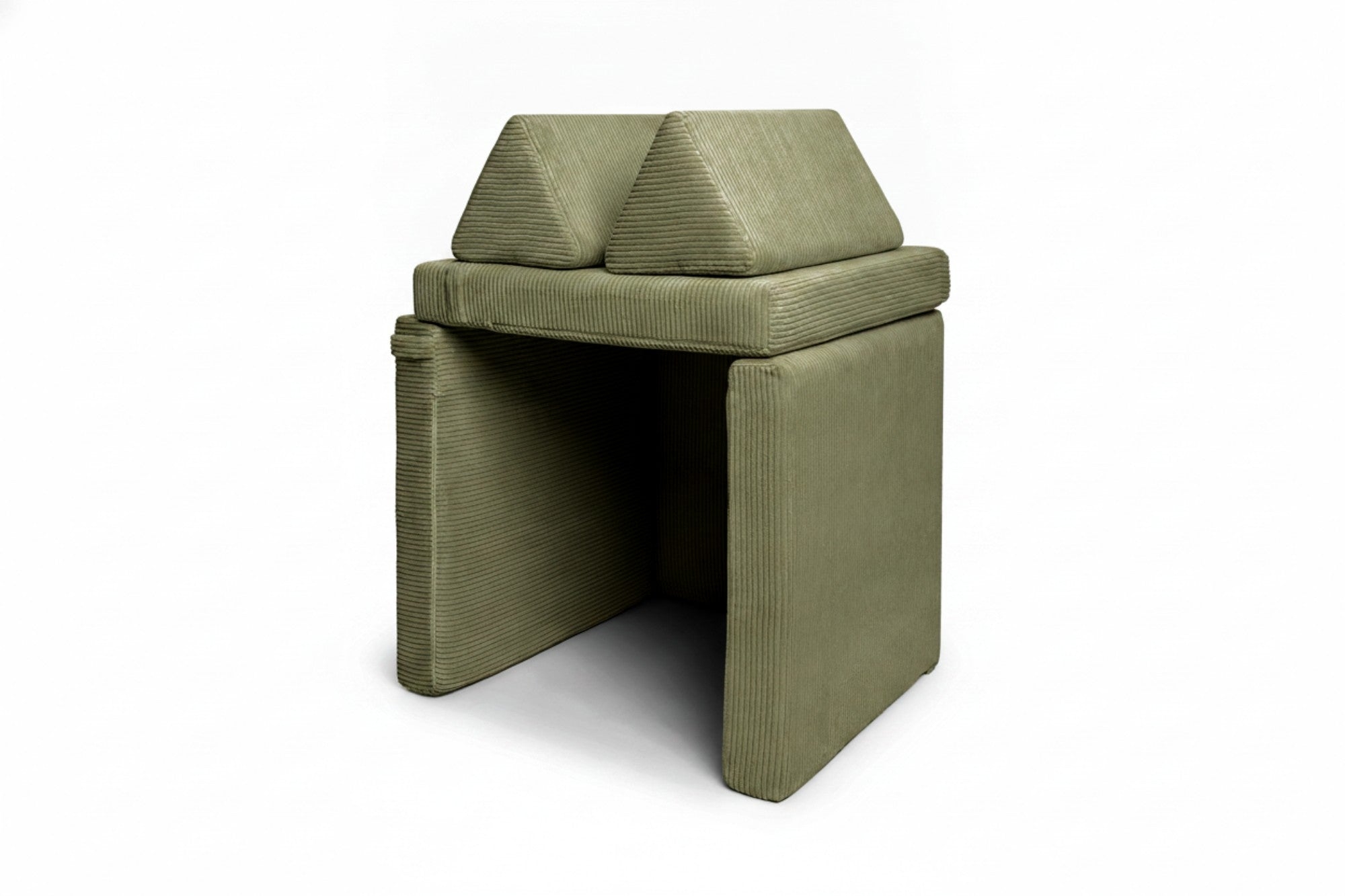 Shappy Pure Speelbank - Ribstof - Dusty Sage - Afbeelding 3