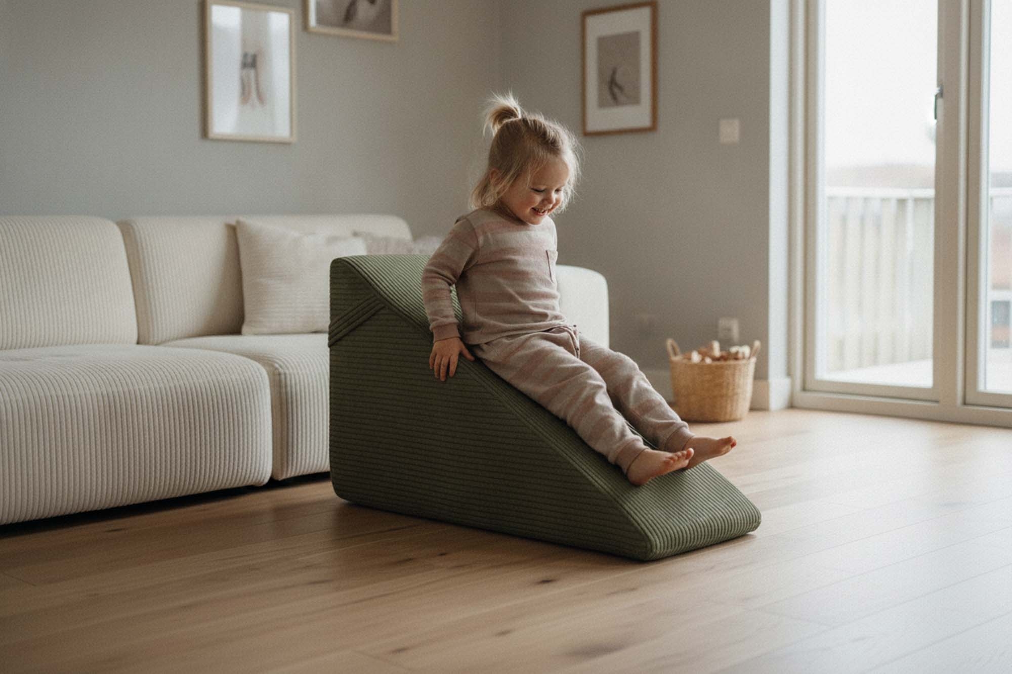 Shappy Original glijbaan - Ribstof - Dusty Sage - Afbeelding 2