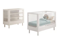 Jaxx Forrest Beech 2-delige babykamer - open commode - wit beuken
