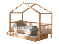 Vipack Forrest Beech huisbed met bedlade - massief beuken