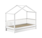 Vipack Forrest Beech huisbed met bedlade - wit beuken