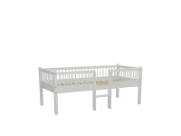 Vipack Forrest Beech lage halfhoogslaper 90x200 - wit beuken